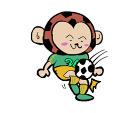 Foot monkey sticker #3897860