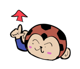 Foot monkey sticker #3897869