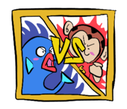 Foot monkey sticker #3897872