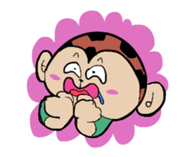 Foot monkey sticker #3897877