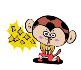 Foot monkey sticker #3897878