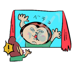 Foot monkey sticker #3897880