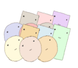 Round and square sticker #3898234