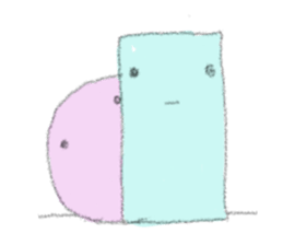 Round and square sticker #3898243