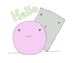 Round and square sticker #3898246