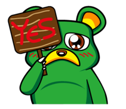 "Herb" daily life sticker of the bear sticker #3898290