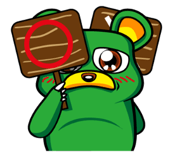 "Herb" daily life sticker of the bear sticker #3898292