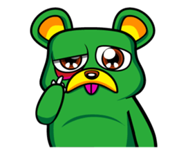 "Herb" daily life sticker of the bear sticker #3898302