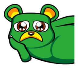 "Herb" daily life sticker of the bear sticker #3898308