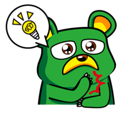"Herb" daily life sticker of the bear sticker #3898320