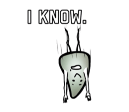 He's called Mlid Sting-Man. sticker #3899266