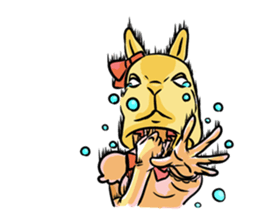 Rabit headgear girl sticker #3899293