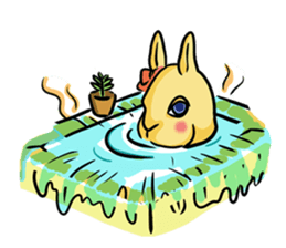 Rabit headgear girl sticker #3899294