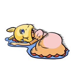 Rabit headgear girl sticker #3899297