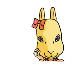 Rabit headgear girl sticker #3899306