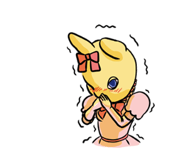 Rabit headgear girl sticker #3899308