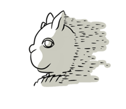 Rabit headgear girl sticker #3899310