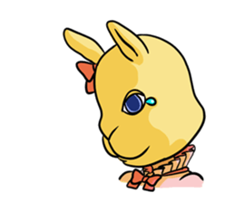 Rabit headgear girl sticker #3899318