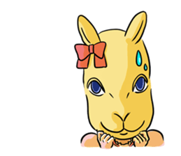 Rabit headgear girl sticker #3899326