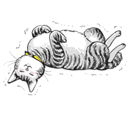 Male Cat Kazuo  Nakamura sticker #3899909