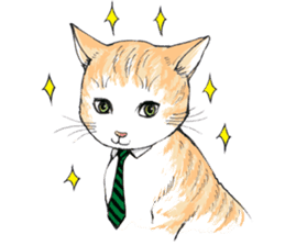 Male Cat Kazuo  Nakamura sticker #3899910