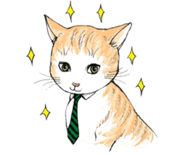 Male Cat Kazuo Nakamura sticker #3899910