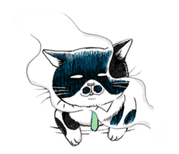 Male Cat Kazuo  Nakamura sticker #3899912