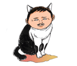 Male Cat Kazuo  Nakamura sticker #3899922