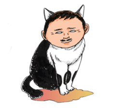 Male Cat Kazuo Nakamura sticker #3899922