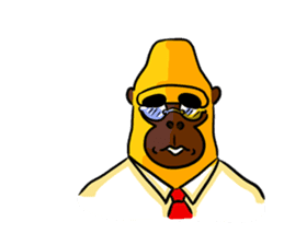 Yellow Gorilla Teacher sticker #3899996