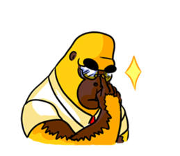 Yellow Gorilla Teacher sticker #3900005