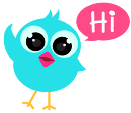 Colorful Chicks ver English sticker #3900207