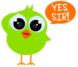 Colorful Chicks ver English sticker #3900209