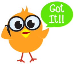 Colorful Chicks ver English sticker #3900211