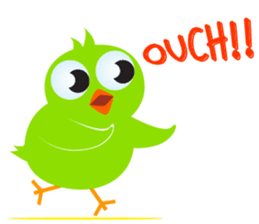 Colorful Chicks ver English sticker #3900214