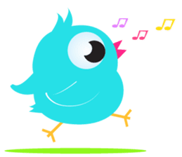 Colorful Chicks ver English sticker #3900216