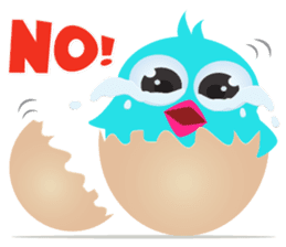 Colorful Chicks ver English sticker #3900220