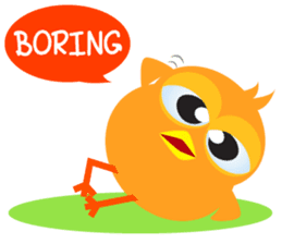 Colorful Chicks ver English sticker #3900222