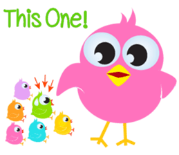 Colorful Chicks ver English sticker #3900223