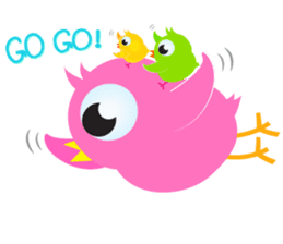 Colorful Chicks ver English sticker #3900229