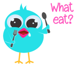 Colorful Chicks ver English sticker #3900230