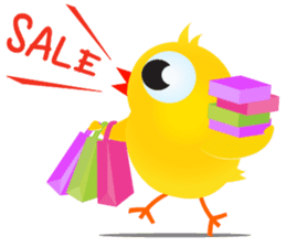 Colorful Chicks ver English sticker #3900232