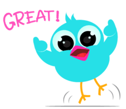 Colorful Chicks ver English sticker #3900233