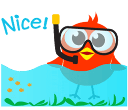 Colorful Chicks ver English sticker #3900241