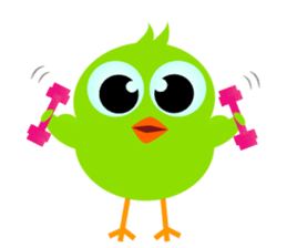 Colorful Chicks ver English sticker #3900244