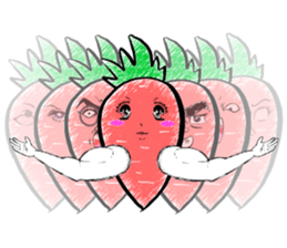Cute carrot sticker #3900476