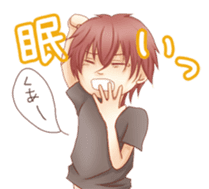 Various expressions of cool guys. sticker #3900970