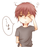 Various expressions of cool guys. sticker #3900971