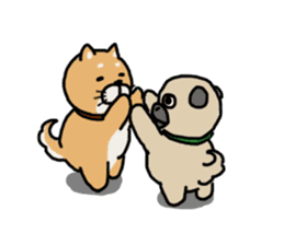 Proper Use Communications (Shiba&Pug) sticker #3901204
