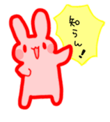 reinbow color rabbit daily life stamp sticker #3901443